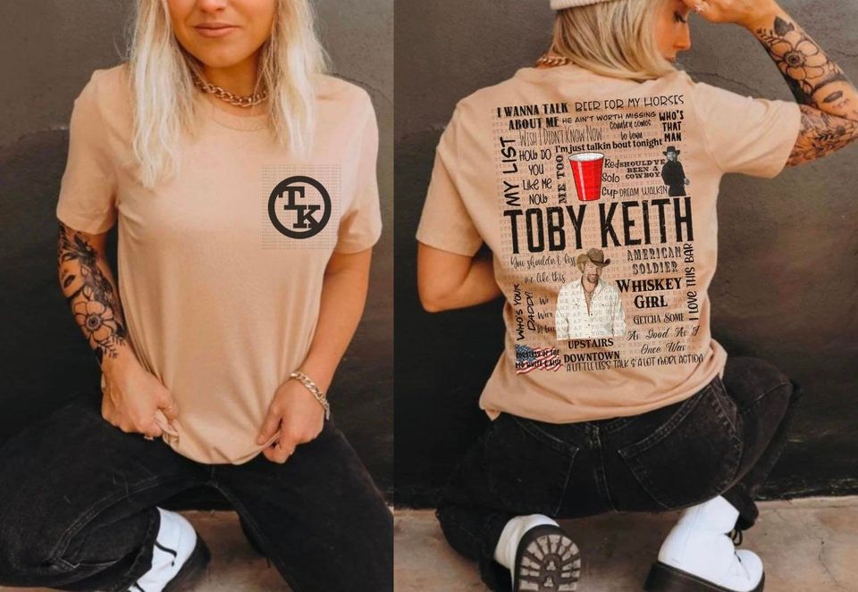 country music tshirt toby keith tshirt, Cotton Short Sleeve Tee, Summer Casual Shirt