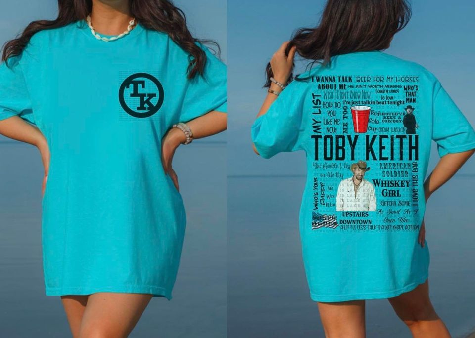 country music tshirt toby keith tshirt, Cotton Short Sleeve Tee, Summer Casual Shirt
