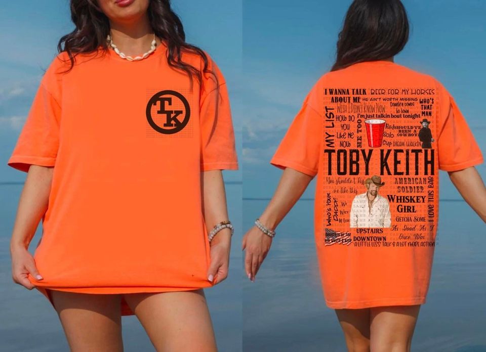 country music tshirt toby keith tshirt, Cotton Short Sleeve Tee, Summer Casual Shirt