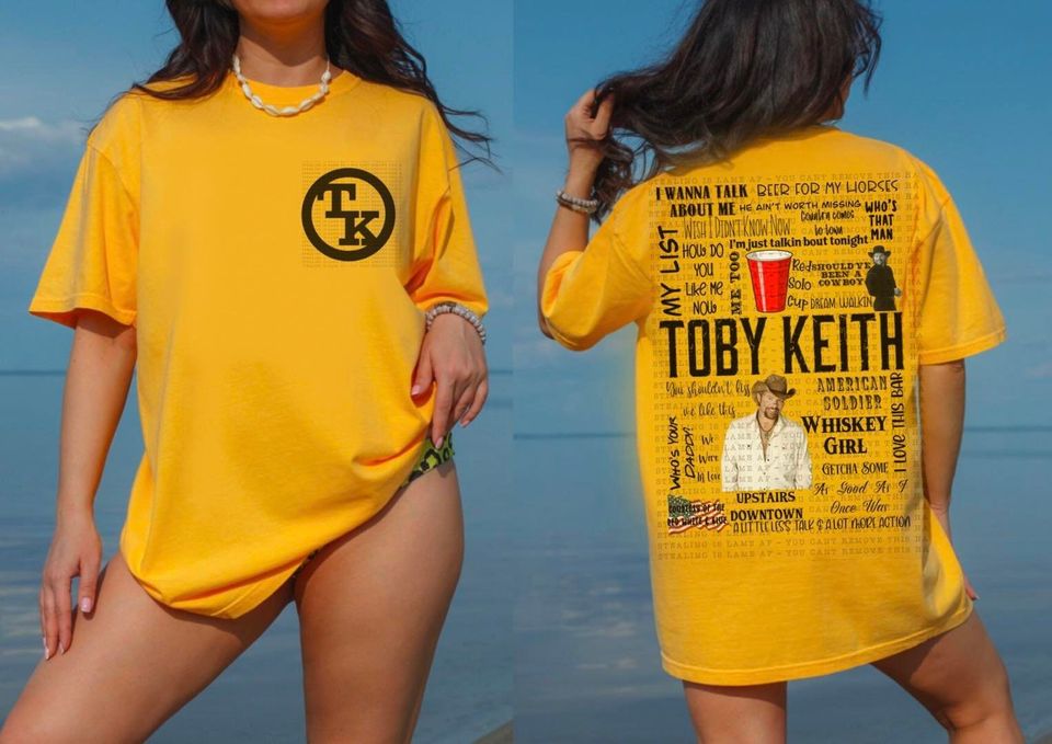 country music tshirt toby keith tshirt, Cotton Short Sleeve Tee, Summer Casual Shirt