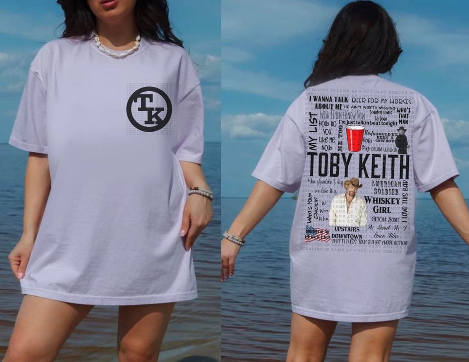 country music tshirt toby keith tshirt, Cotton Short Sleeve Tee, Summer Casual Shirt