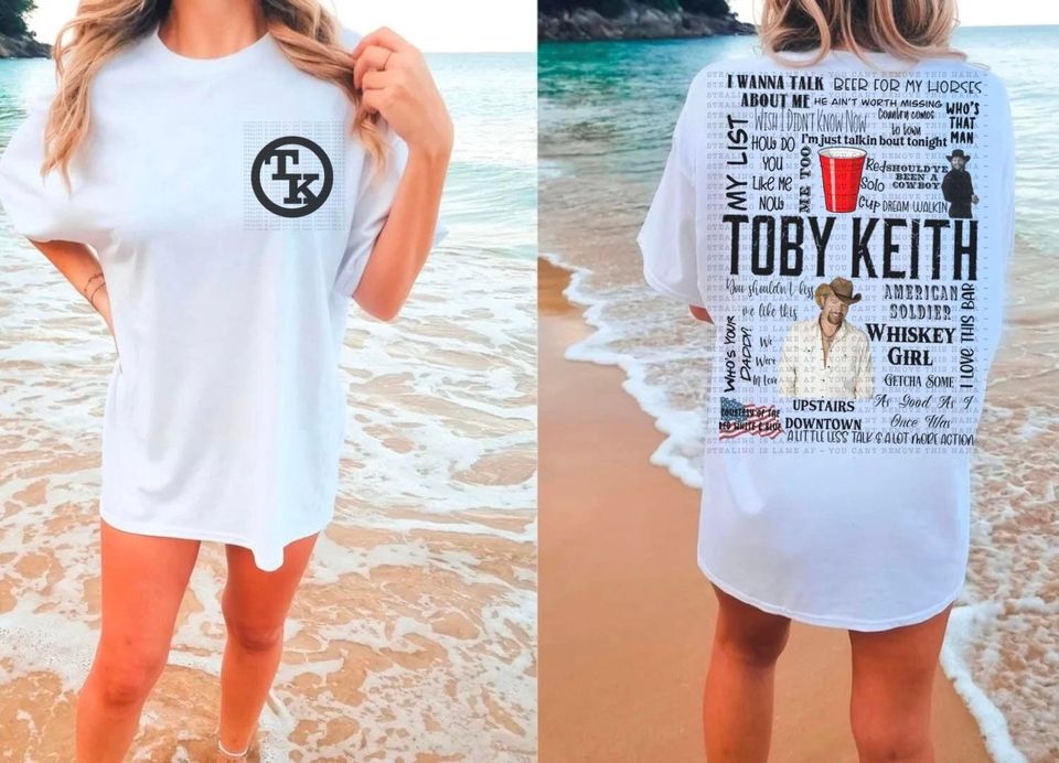 country music tshirt toby keith tshirt, Cotton Short Sleeve Tee, Summer Casual Shirt