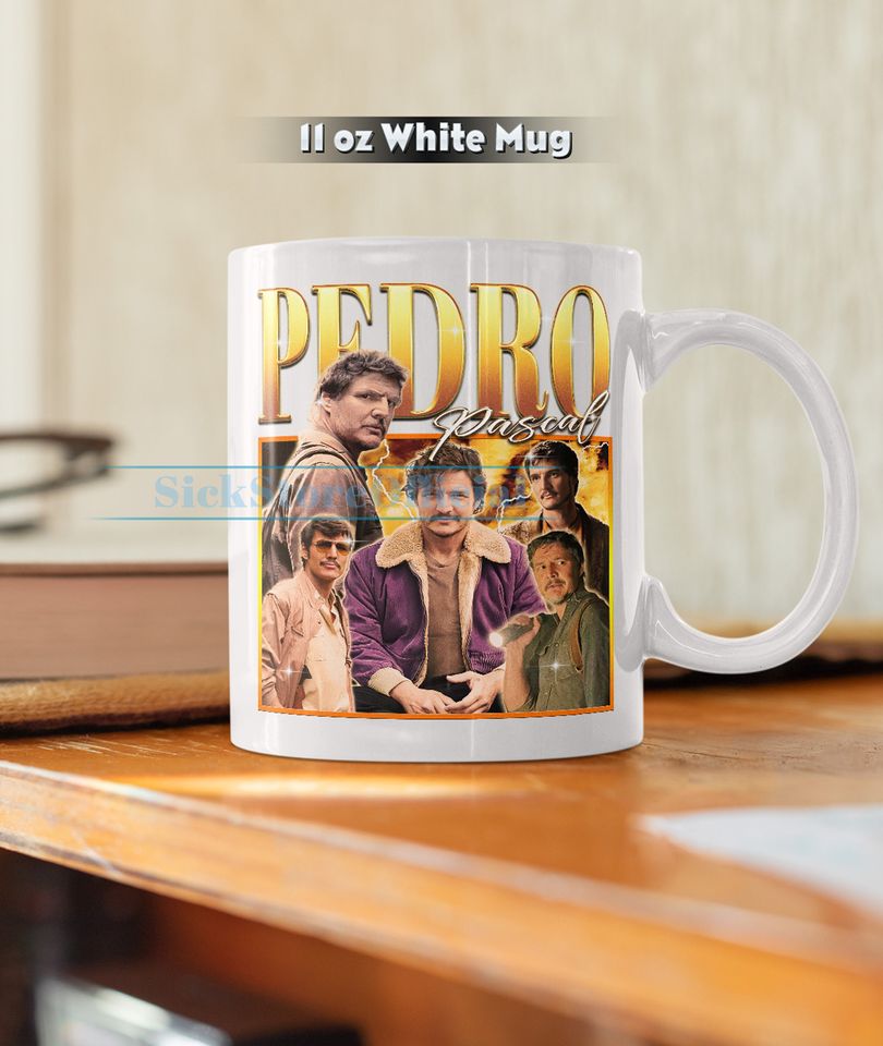 PEDRO PASCAL Coffee Mug, Pedro Pascal Tea Mug, Pedro Pascal Drinkware, Pedro Pascal Mug, Pedro Pascal Merch Gift, Actor Pedro Pascal Mug