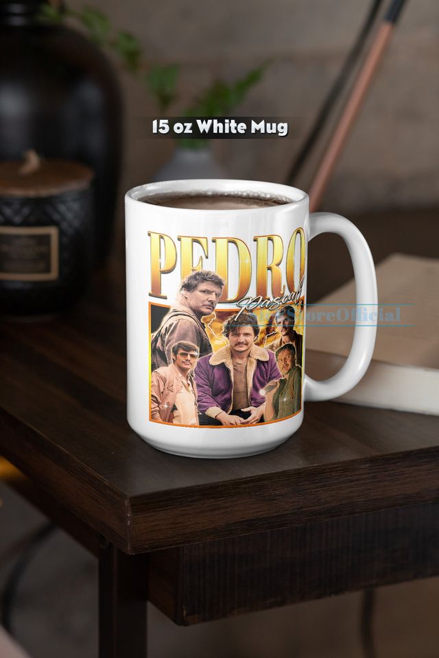 PEDRO PASCAL Coffee Mug, Pedro Pascal Tea Mug, Pedro Pascal Drinkware, Pedro Pascal Mug, Pedro Pascal Merch Gift, Actor Pedro Pascal Mug