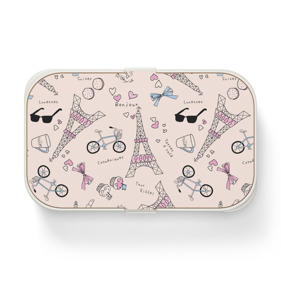 Eiffel Tower Bento Lunch Box, Student Lunch Box, Back To School Gift