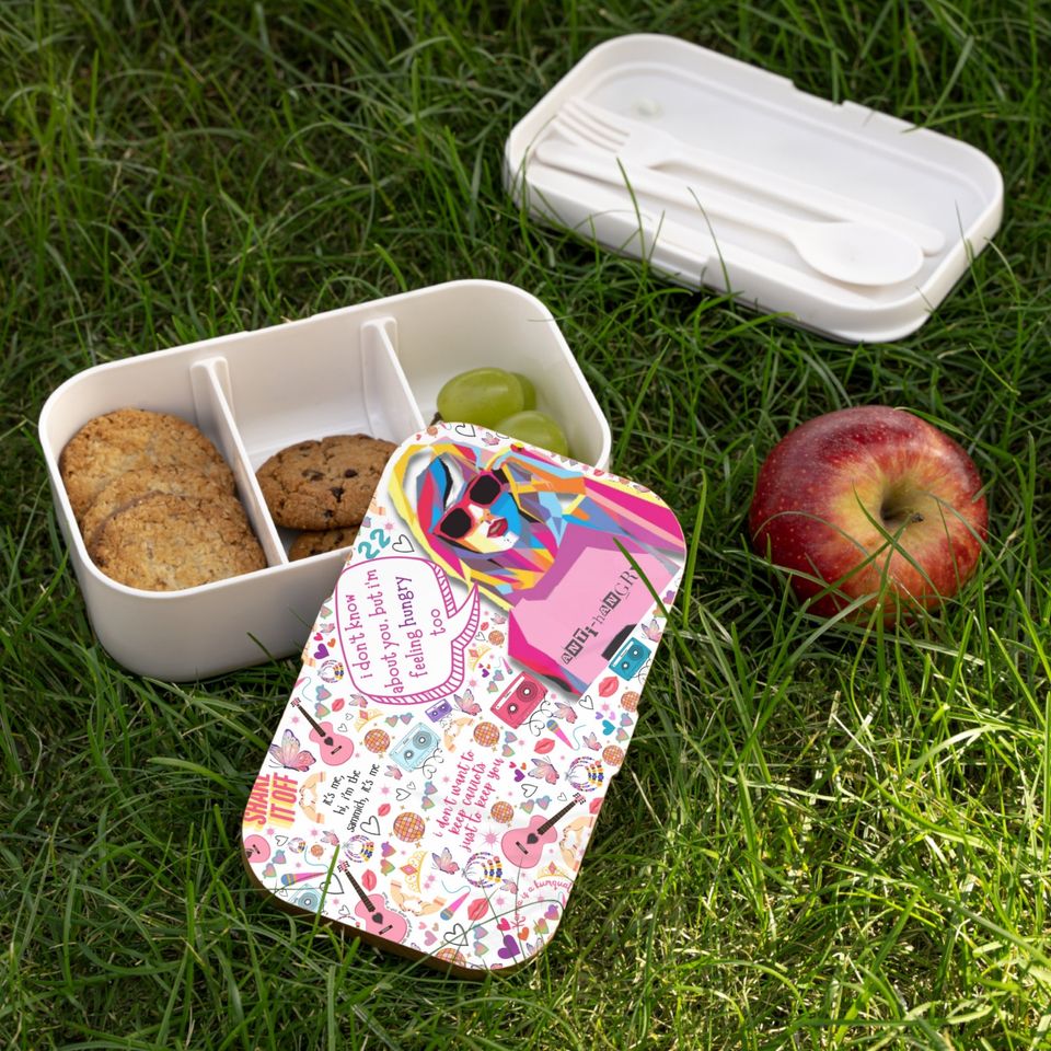 Swift Inspired Bento Box - Eras Tour Lunch Box Bento Box Lunch Container Lunch Bag