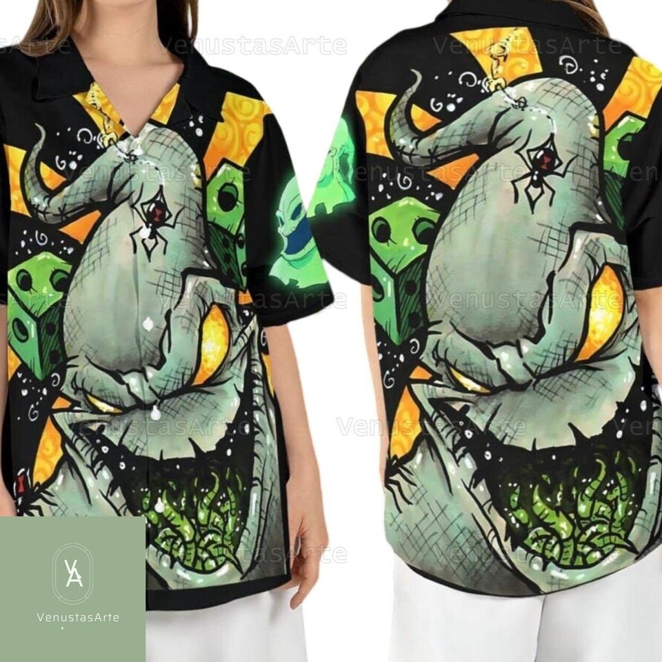 Oogie Boogie Hawaiian Shirt, Nightmare Before Christmas Shirt, Oogie Boogie Button Shirt, Halloween Town Shirt, Oogie Boogie Shirt