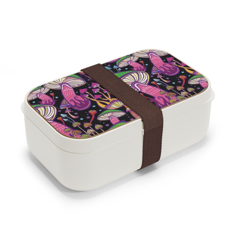 Super Mushrooms Bento Lunch Box, Student Lunch Box, Back To School Gift
