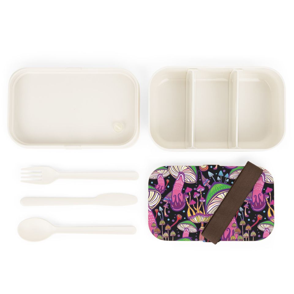Super Mushrooms Bento Lunch Box, Student Lunch Box, Back To School Gift