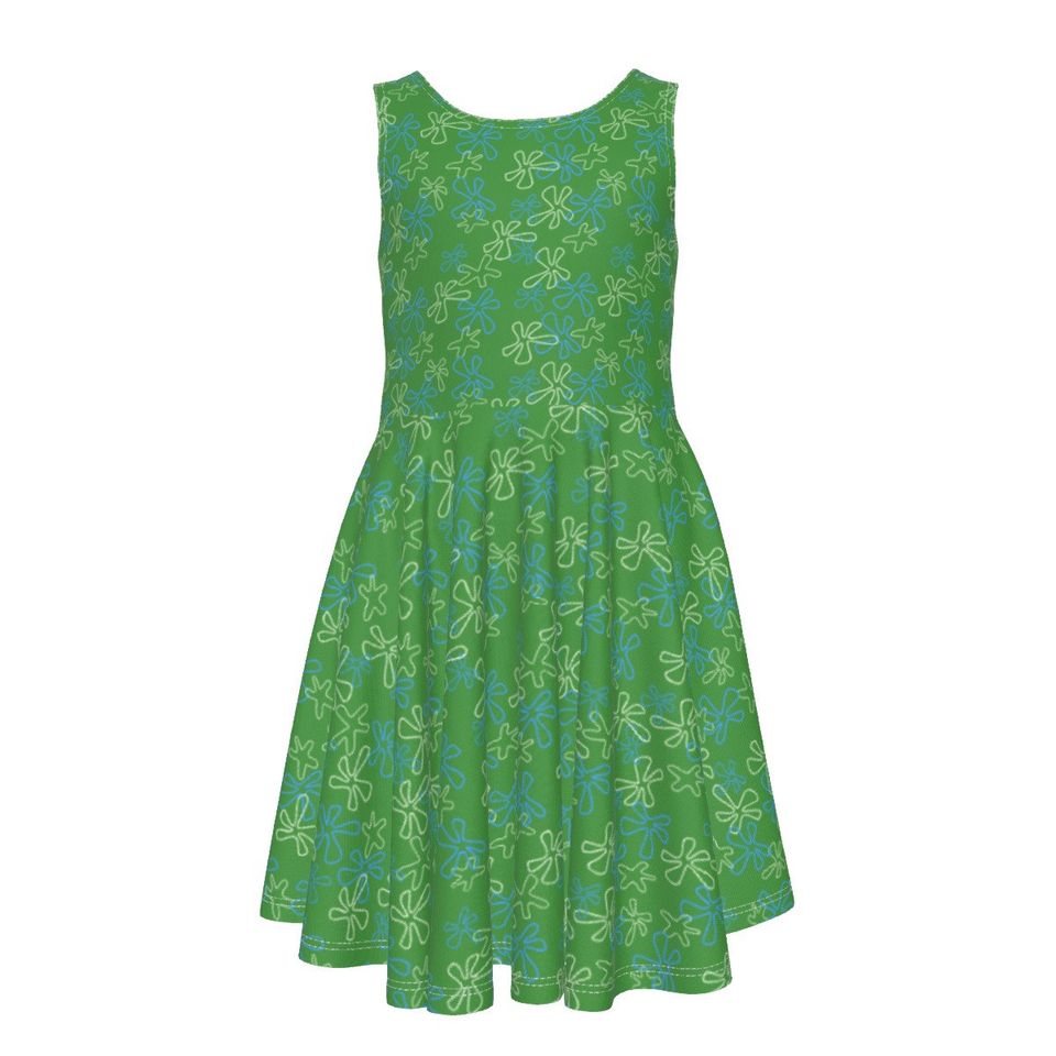 Disgust - Inside Out - Disney Bounding - Pixar -  Kid's Sleeveless Dress