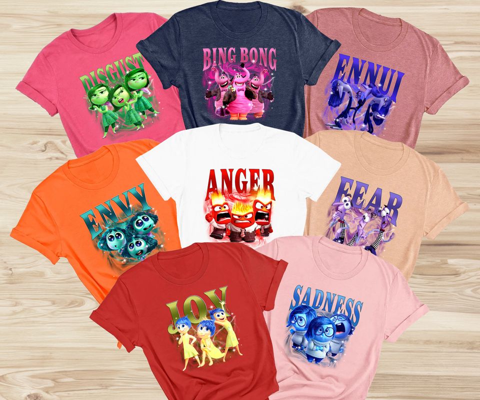 Inside Out Feel All Your Emotions Shirt, Inside Out 2 Shirt, Mental Health Tee, Disney Family Shirt, Disney Inside Out 2 Movie 2024