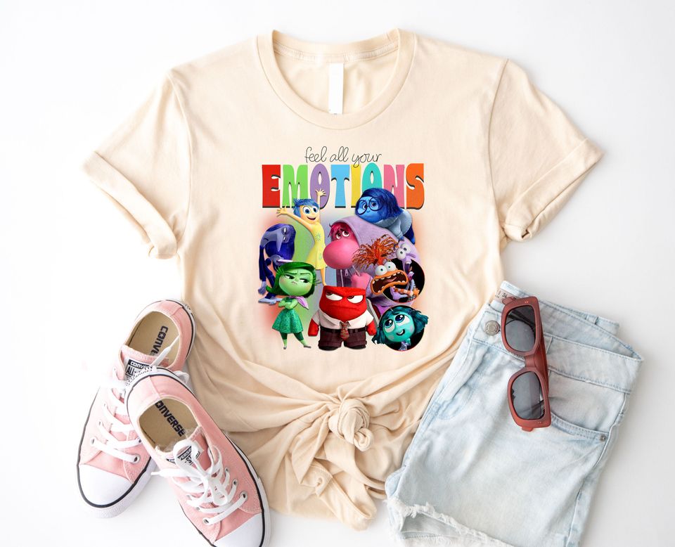 Inside Out Feel All Your Emotions Shirt, Inside Out 2 Shirt, Mental Health Tee, Disney Family Shirt, Disney Inside Out 2 Movie 2024