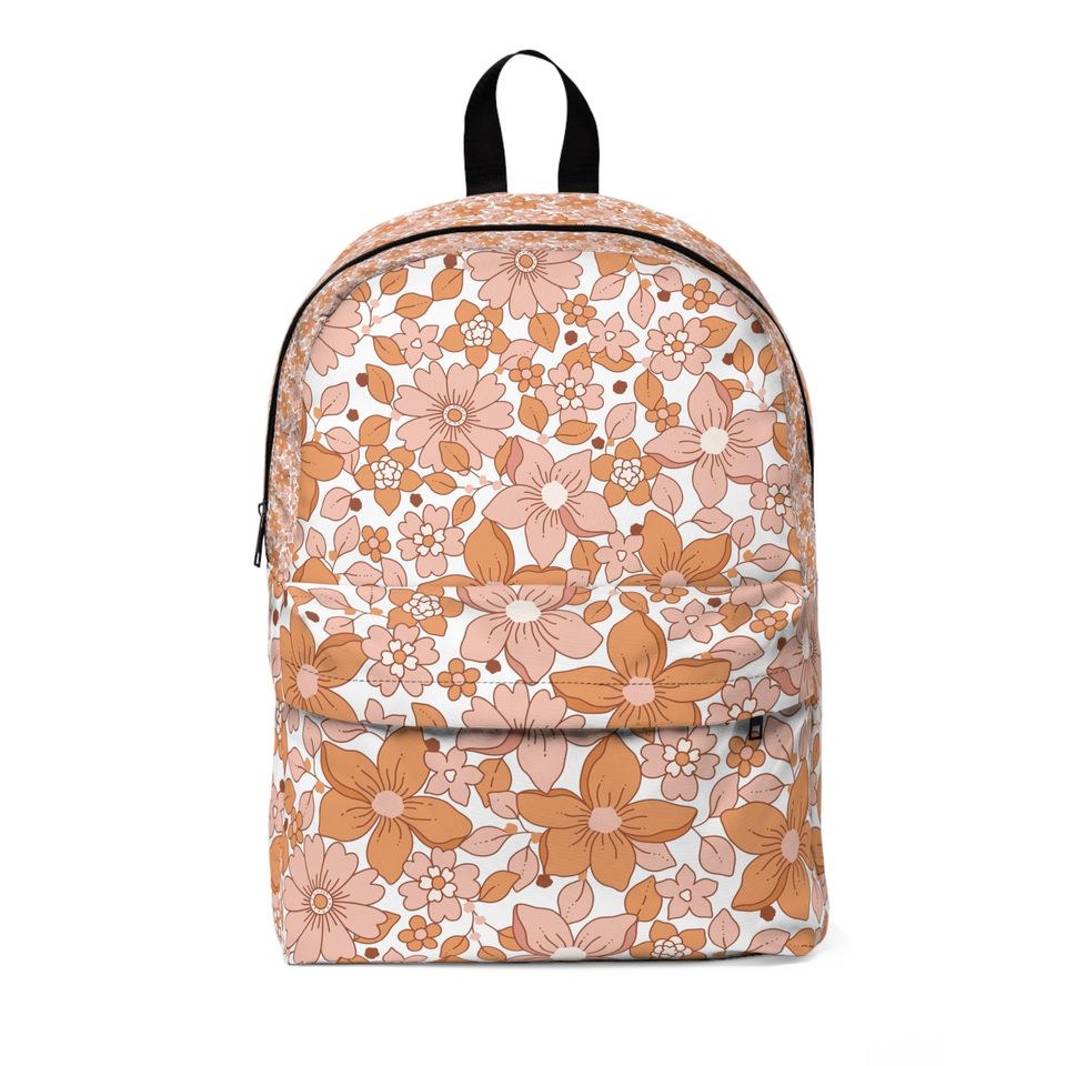 Highschool backpacks Gift, School Bags for Kids and Toddlers, school backpacks, College school Fabric Backpack, Floral pattern Backpack