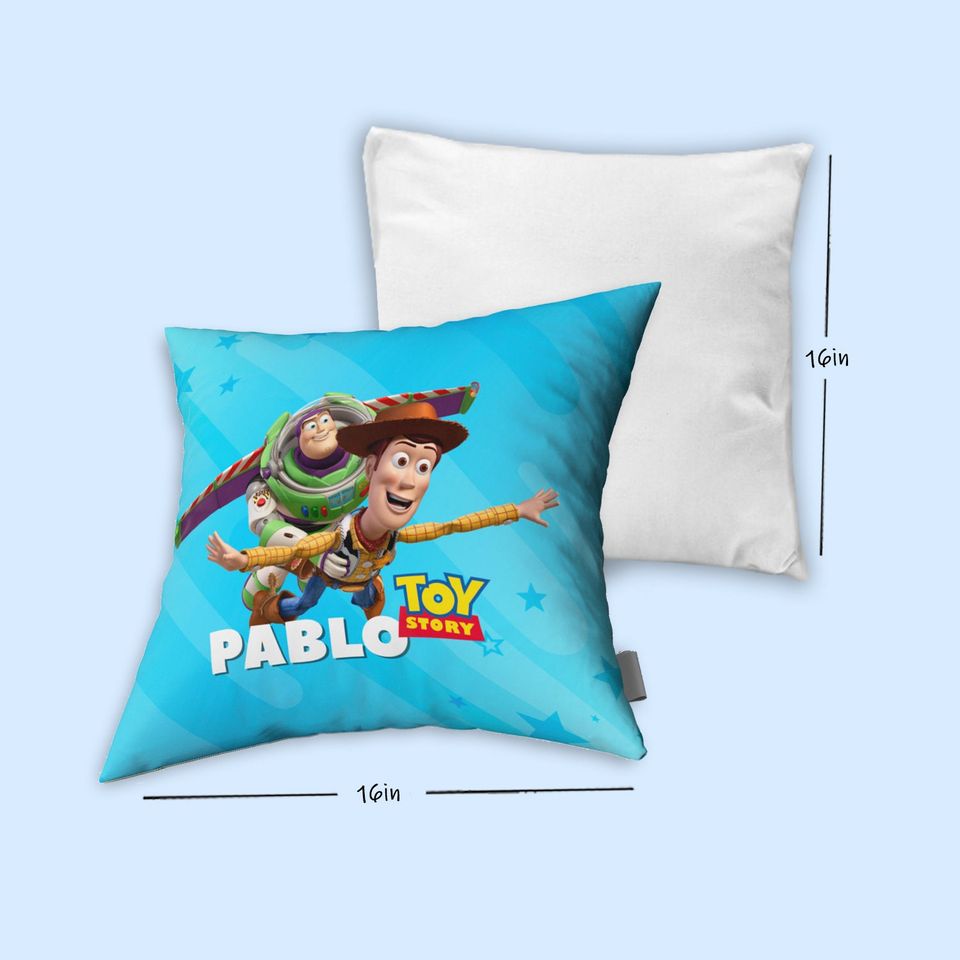 Toy Story Luxury Pillow, Disney Throw Pillow, Cartoon Throw Pillow