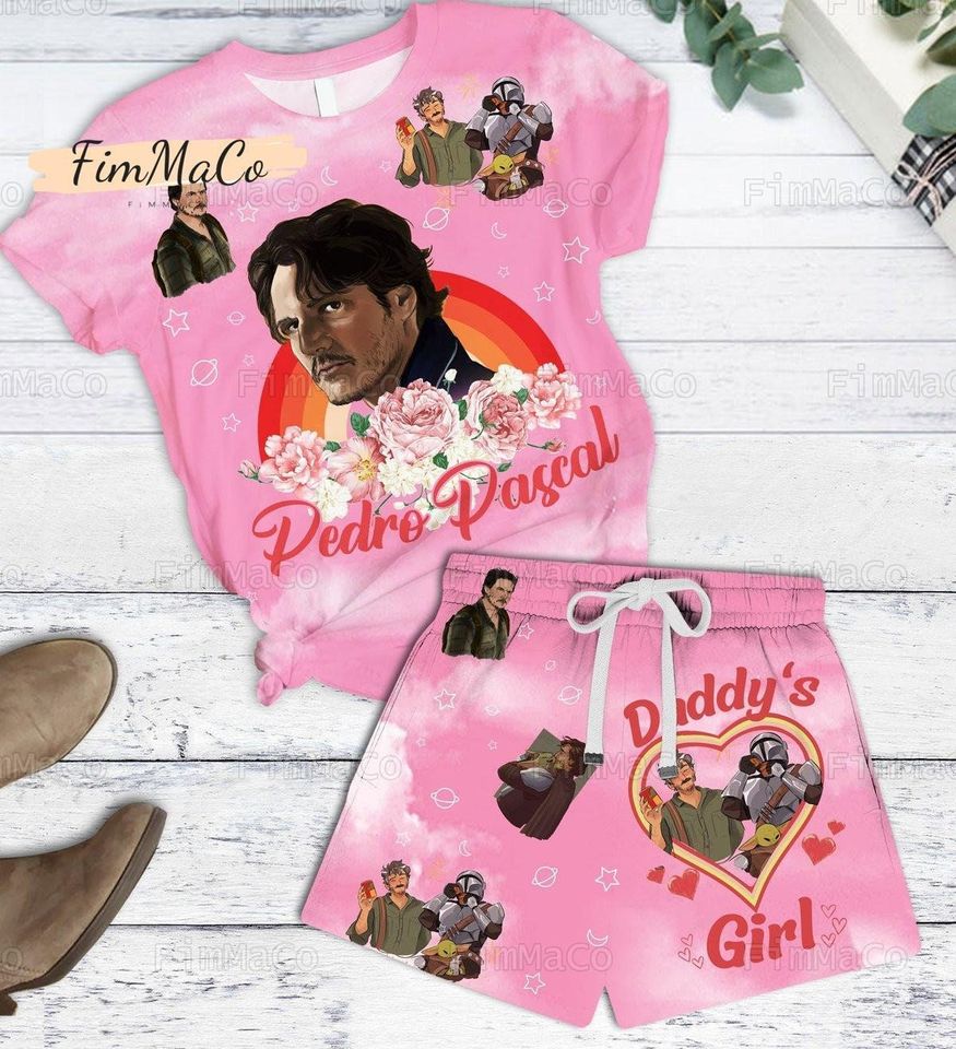 Pedro Pascal Short Pajama Sets, Pedro Pascal Unisex Gifts