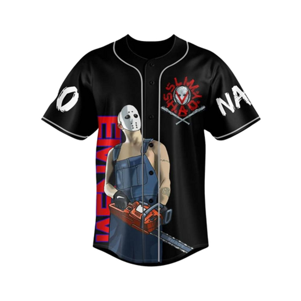 Eminem King Of Rap Custom Name Baseball Jersey