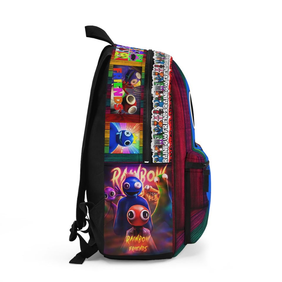 Rainbow friends Backpack, kids customized Backpack, Blue Rainbow Friends Backpack, Back to School Backpack, School Bag