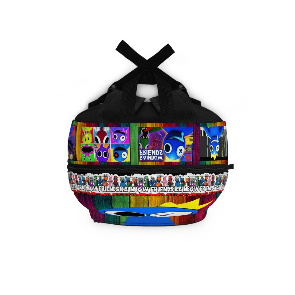Rainbow friends Backpack, kids customized Backpack, Blue Rainbow Friends Backpack, Back to School Backpack, School Bag