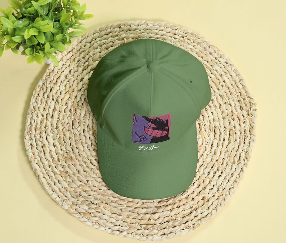 Gengar Embroidery Cap Anime Gengar Embroidered Hat Gift