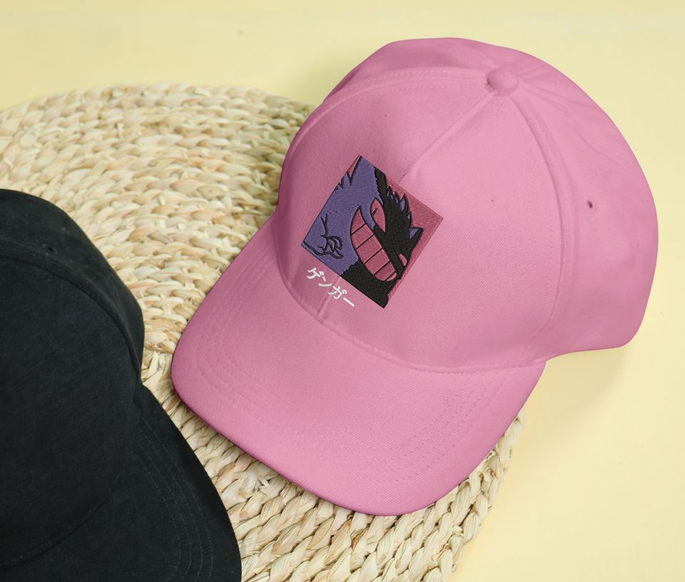 Gengar Embroidery Cap Anime Gengar Embroidered Hat Gift