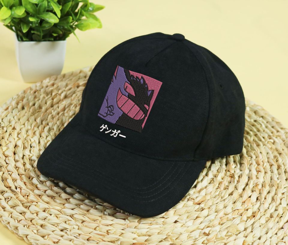 Gengar Embroidery Cap Anime Gengar Embroidered Hat Gift