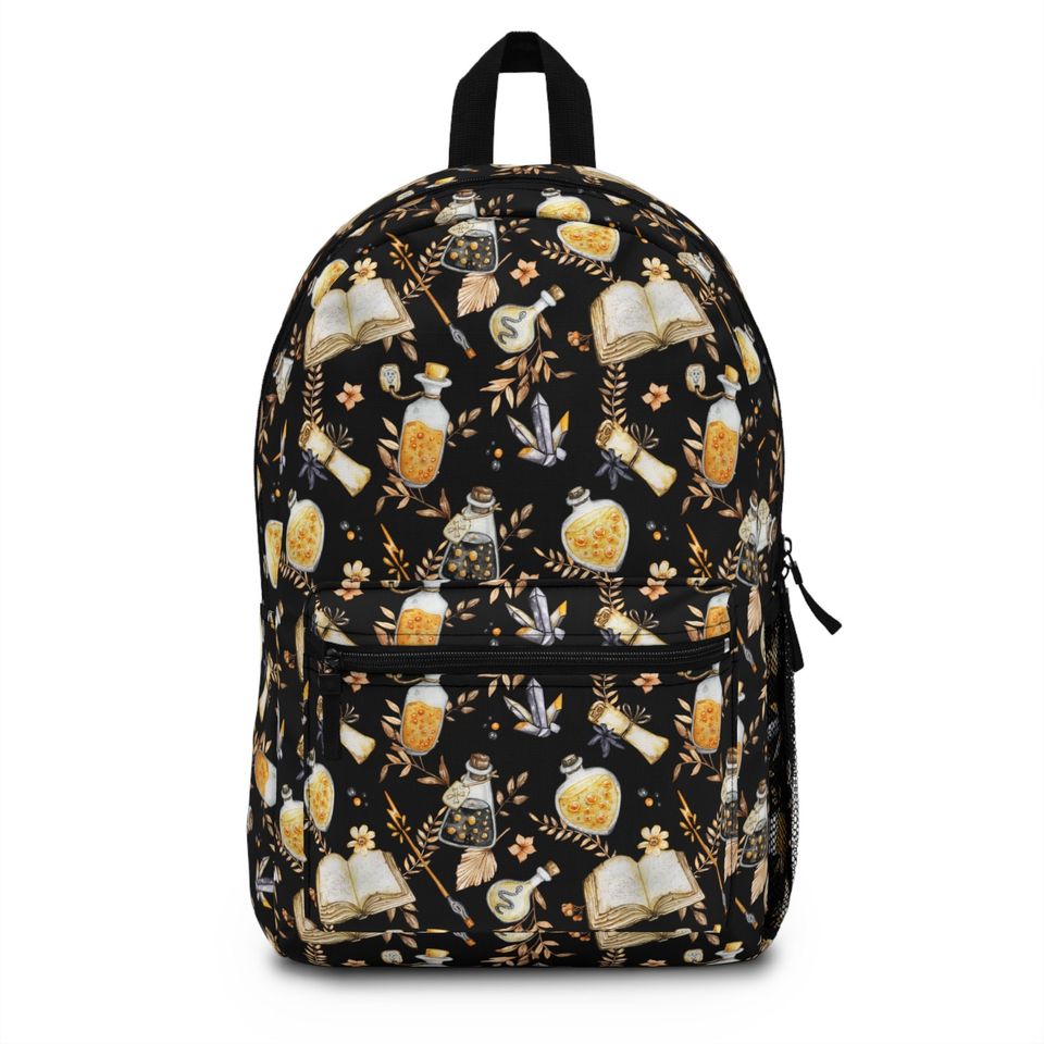 Dark Academia Backpack Dark Cottagecore Backpack Dark Academia Witchy Backpack Halloween Backpack Dark Arts Back to School Backpack Goth Bag