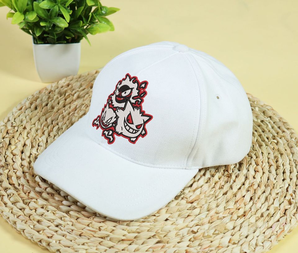 Ghost Gengar Embroidery Cap Anime Embroidered Gengar Cap Gift
