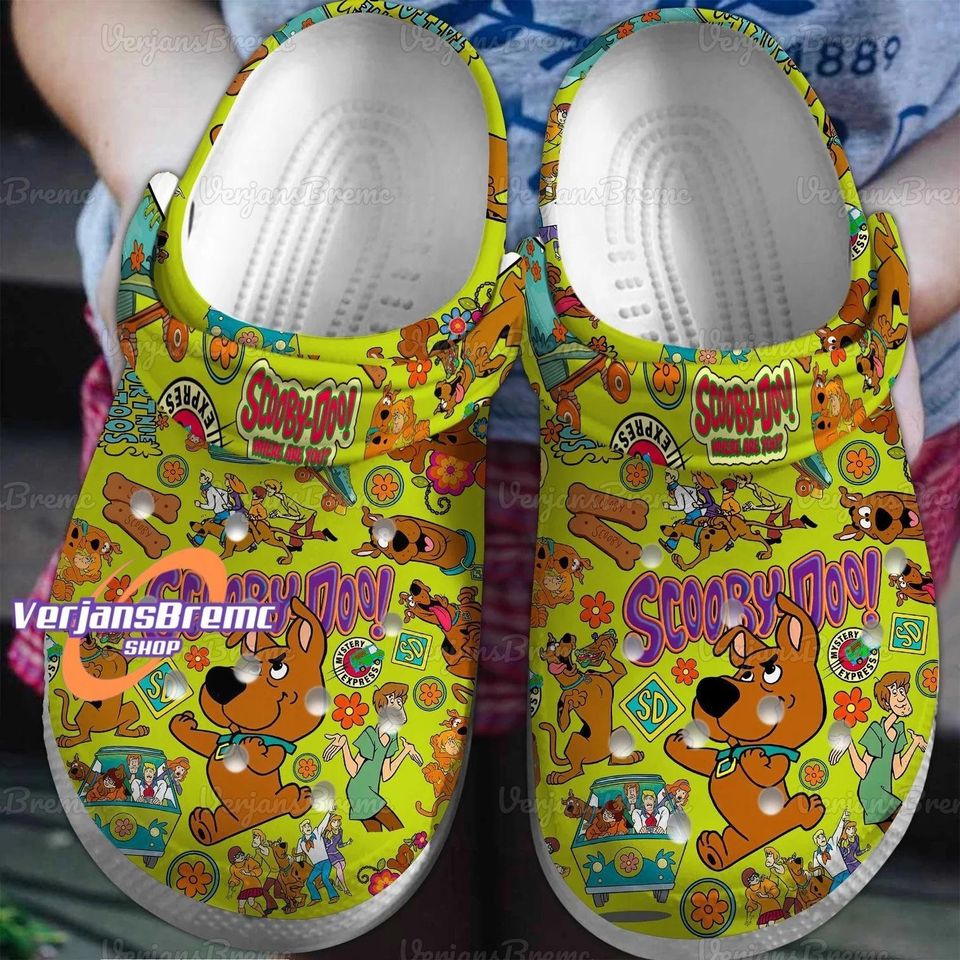 Scooby Doo Clogs, Scooby Doo Sandals, Scooby Doo Gift, Scooby Doo Slippers, Scooby Doo Shoes Sandals, Dog Movie Shoes, Summer Shoes