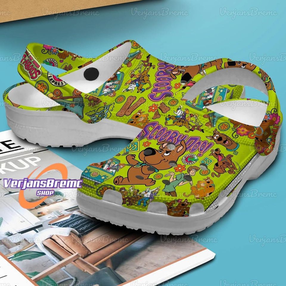 Scooby Doo Clogs, Scooby Doo Sandals, Scooby Doo Gift, Scooby Doo Slippers, Scooby Doo Shoes Sandals, Dog Movie Shoes, Summer Shoes