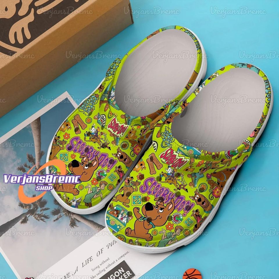 Scooby Doo Clogs, Scooby Doo Sandals, Scooby Doo Gift, Scooby Doo Slippers, Scooby Doo Shoes Sandals, Dog Movie Shoes, Summer Shoes