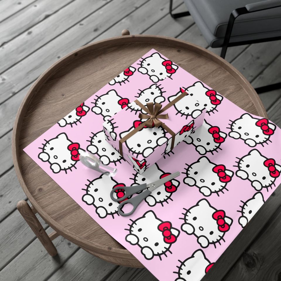 HelloKitty Gift Wrapping Paper | Wrapping Paper Sheet | Luxury Gift Wrapping | Birthday Gift Wrap | Gift Paper Sheets