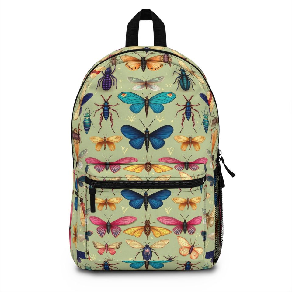 Elowen Backpack, Back To School Backpack, EDC, Laptop Backpack, Lightweight Backpack, Waterproof Backpack, School Bag, Butterfly Backpack
