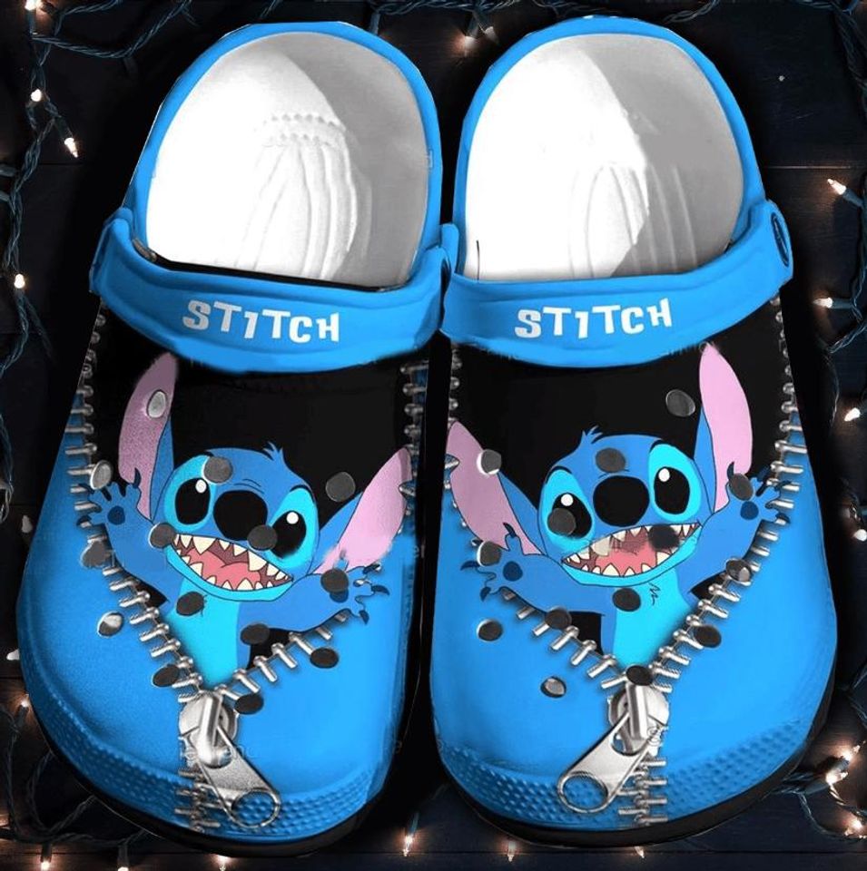 Disney Stitch Zip Clogs, Disney Clogs