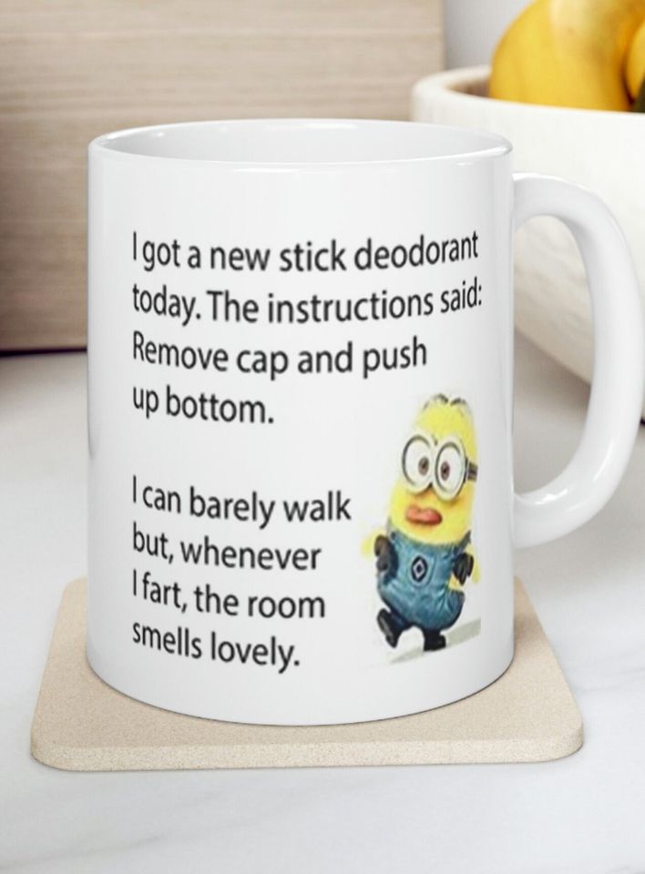 Minion funny mug gift for him gift for her birthday holiday gift