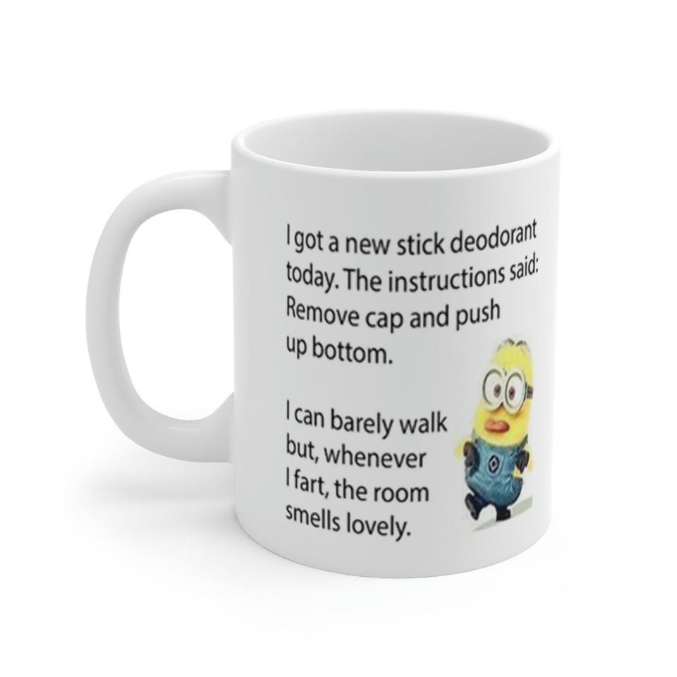 Minion funny mug gift for him gift for her birthday holiday gift