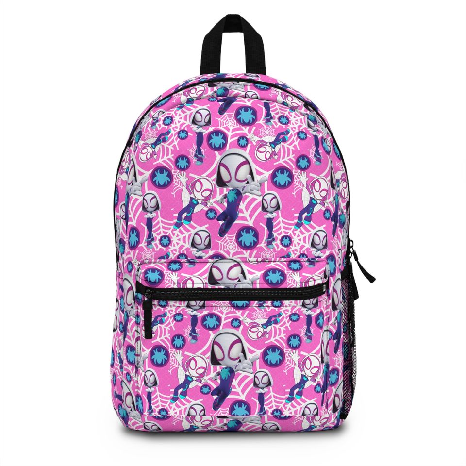 Ghost Spidey PINK Backpack, Disney Backpack, Disney Bag, Disney School Bag, Backpack, Kids Backpack