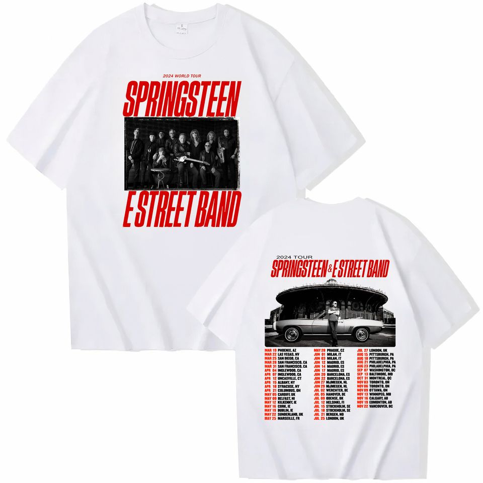 2024 Bruce Springsteen And E Street Tour Shirt,Bruce Springsteen Fan Gift,Suitable for men and women,T-shirt, Long Sleeve