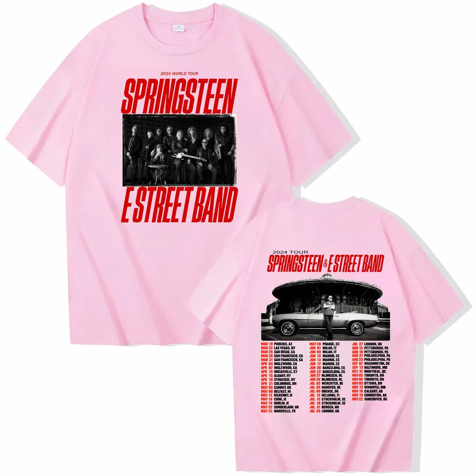2024 Bruce Springsteen And E Street Tour Shirt,Bruce Springsteen Fan Gift,Suitable for men and women,T-shirt, Long Sleeve