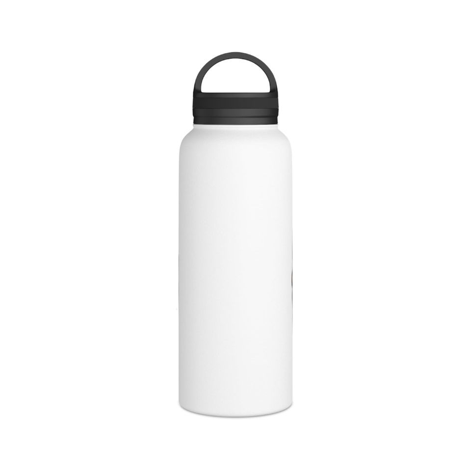 Homeschool Stainless Steel Water Bottle, Handle Lid - "Keep Homeschool Curious"