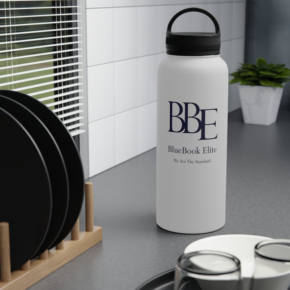 BBE Stainless Steel Water Bottle, Handle Lid