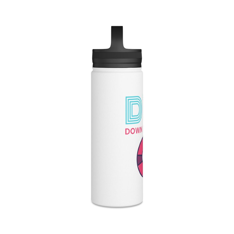 Down to Float Stainless Steel Water Bottle, Handle Lid