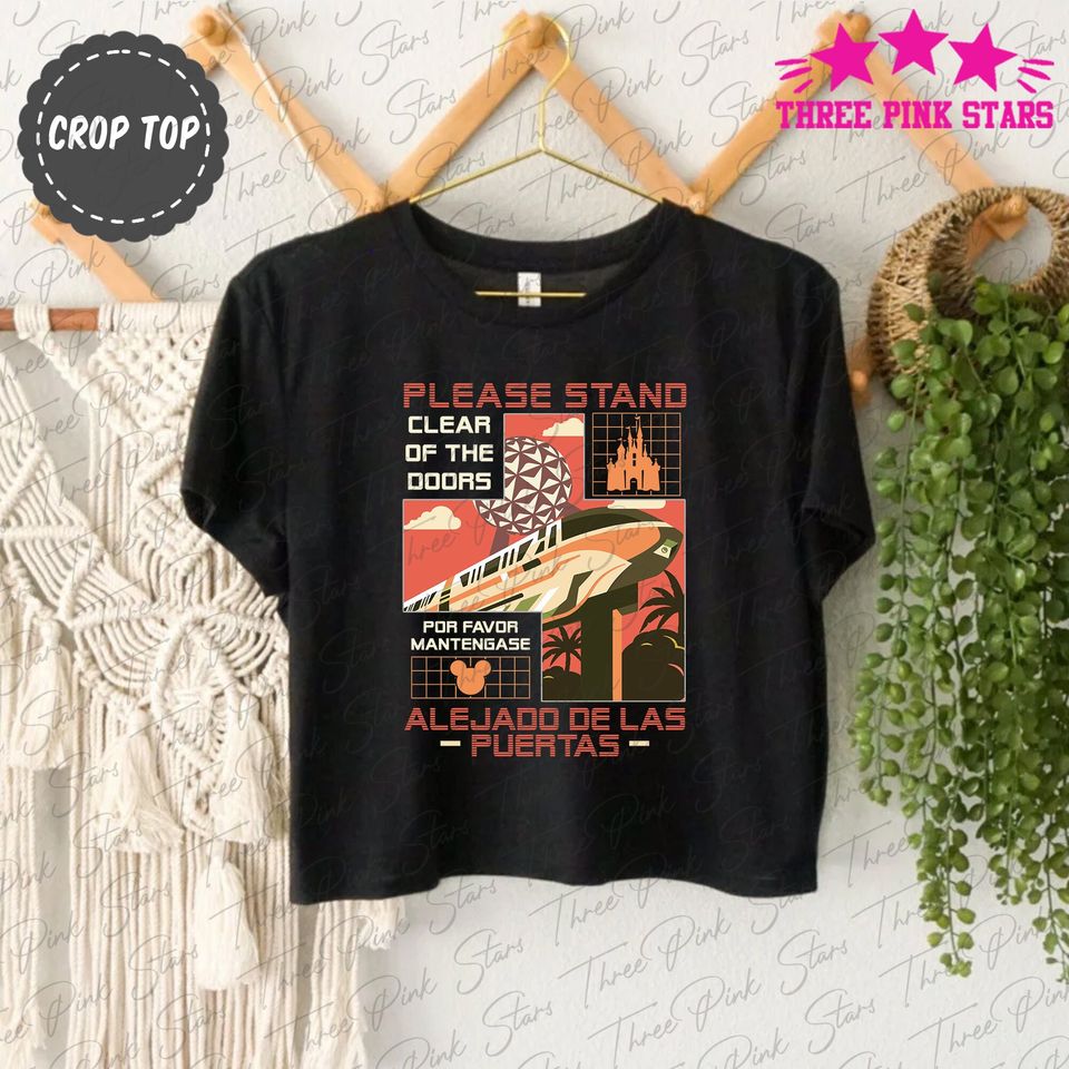 Monorail Ride Crop Top, Monorail System Crop Tee, Magic Kingdom, Epcot E5069