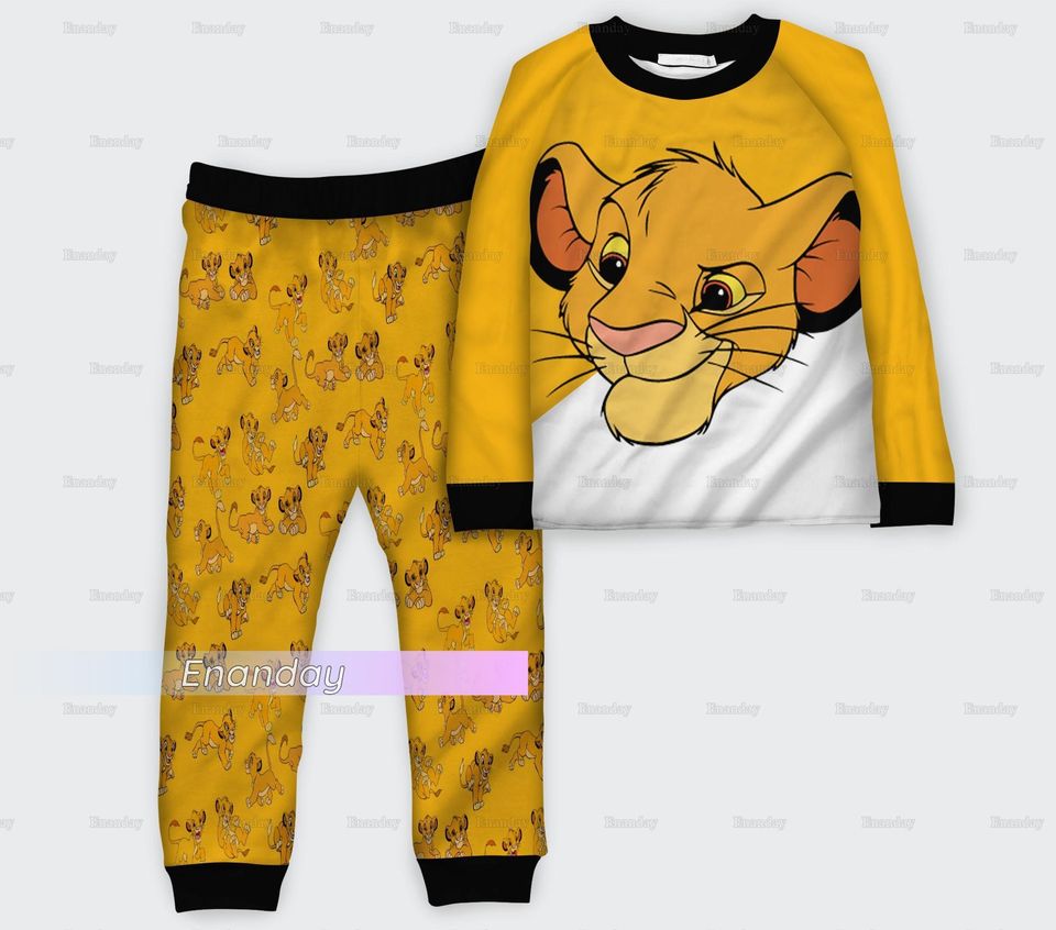 Disney Simba Pajamas Set, Simba Pajamas Pajamas Set