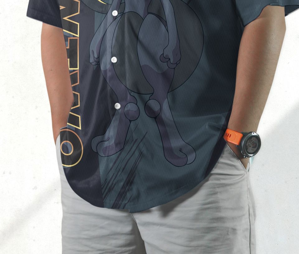 Mewtwo Baseball Jersey Shirt Mewtwo Jersey Gifts