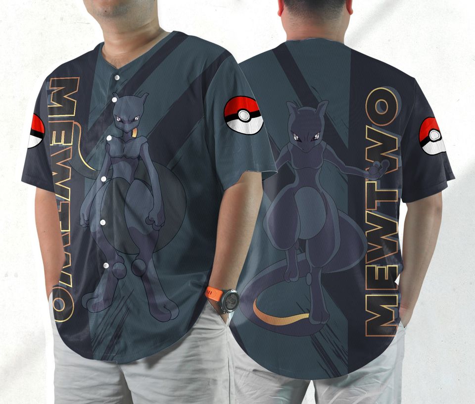 Mewtwo Baseball Jersey Shirt Mewtwo Jersey Gifts