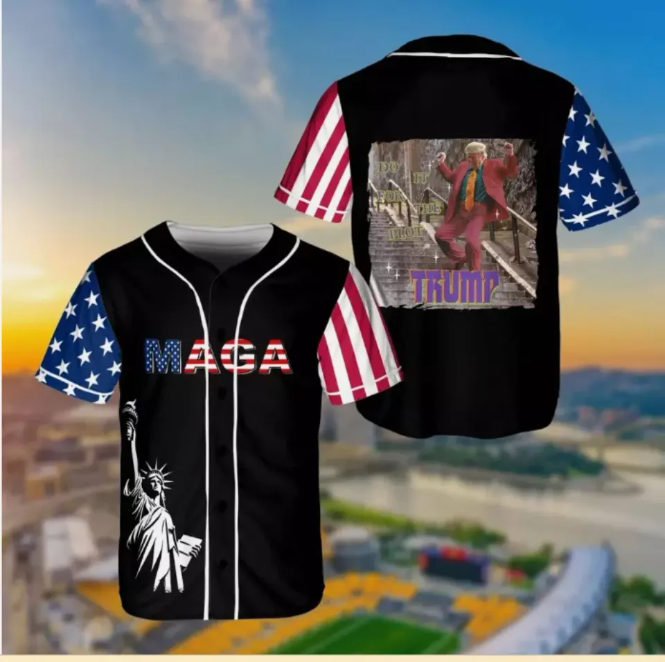 Trump Dancing Do It For The Plot Trump MAGA 2024 Baseball Jersey Shirt
