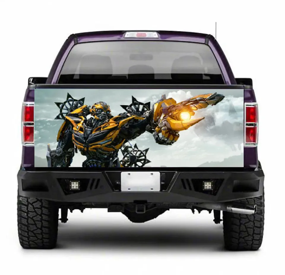 Transformer BumbleBee Robot Car Transformers Truck Tailgate Wrap Decal