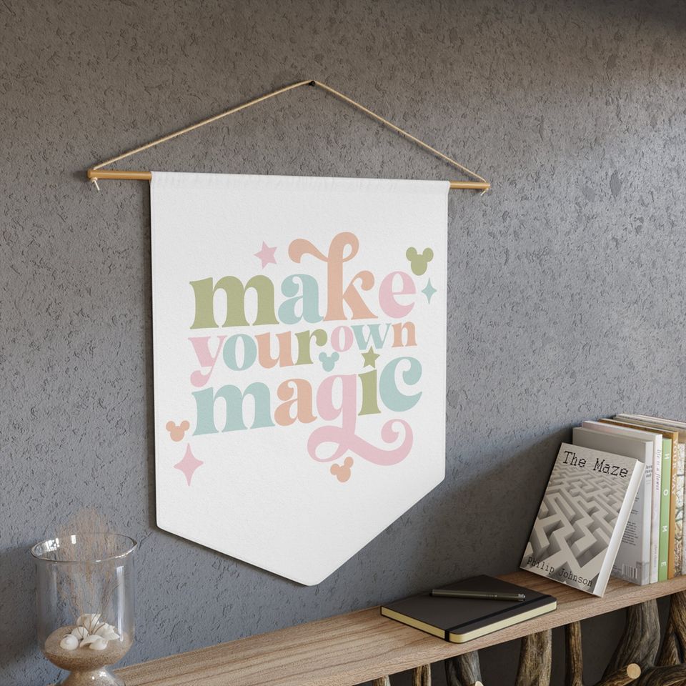 Make Your Own Magic Wall Pennant, Disney Wall Decor |