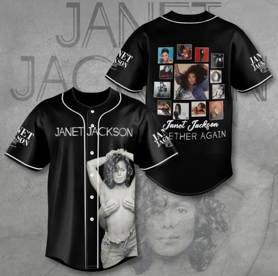 Janet Jackson Together Again Baseball Jersey Shirt