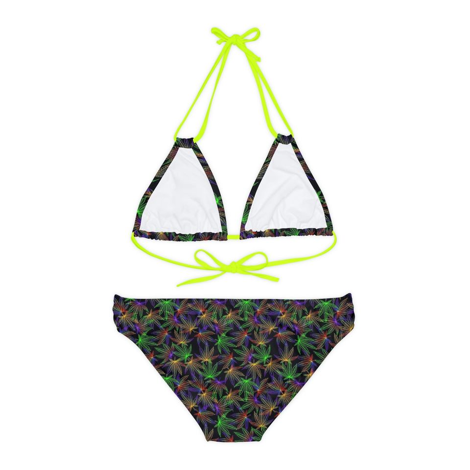 4/20 Marijuana Strappy Bikini Set